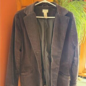 L.L. Bean Women's Corduroy Jacket in Rich Brown